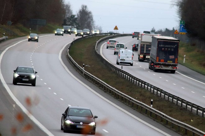 Man dms  krde 48 kilometer ver grnsen p E6 