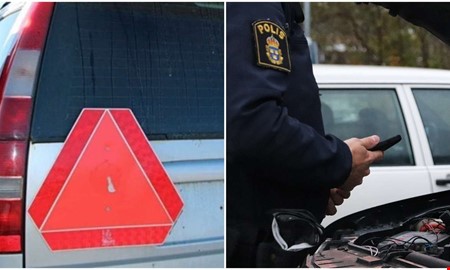 A-traktor stoppades  olovlig krning