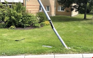 Dms: Krockade med stolpe efter drogkrning