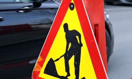 Vgarbete p E6  krflt avstngt