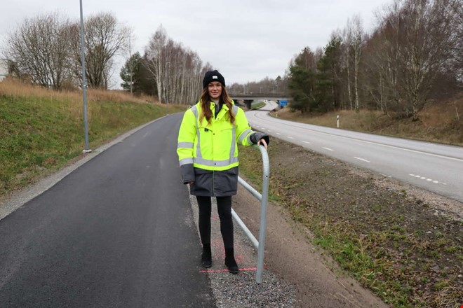Gldjebesked fr cyklister  nya cykelbanan klar
