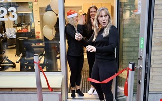 Bandet r klippt  nya gymmet ppet