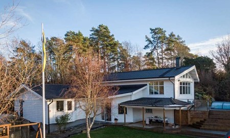 Boende med pool och braskamin blev klickad 