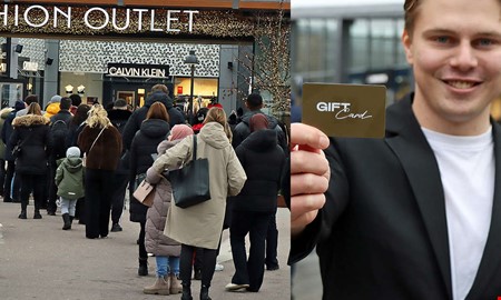 L�nga k�er tidigt n�r rean inleddes hos k�pcentret