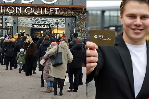 L�nga k�er tidigt n�r rean inleddes hos k�pcentret