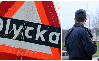 Tv� bilar krockade � f�rare misst�nks f�r trafikfel