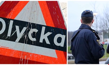 Tv� bilar krockade � f�rare misst�nks f�r trafikfel