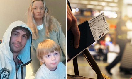 Familjen fr�n Onsala fast i Amsterdam efter sn�kaos