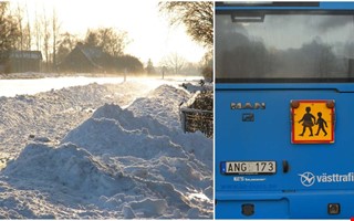Sn�n st�ller till det: M�nadsmarknaden och skolbussar st�lls in