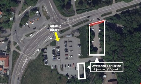 Del av pendelparkering st�ngs av under arbete