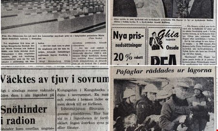 40 �r sedan: Ny simhall och br�nnskadade f�glar