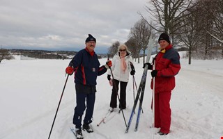 Skid�karna har intagit golfbanan