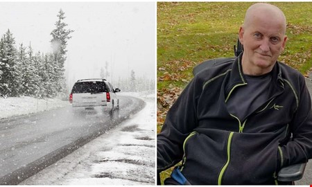 Kaj l�mnades i sn�n utanf�r boendet hela natten