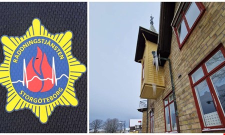 R�ddningstj�nsten varnar f�r istappar och sn� p� tak