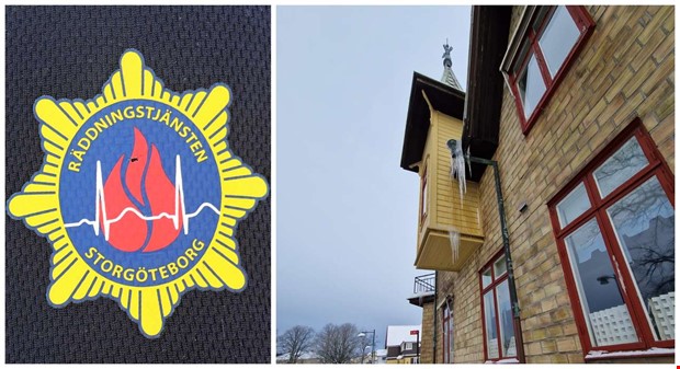 R�ddningstj�nsten varnar f�r istappar och sn� p� tak