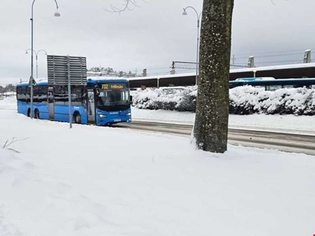 Efter halkan � s� blir det med busstrafiken i dag