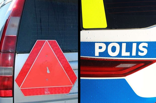 Misstänkt snabb A-traktor stoppades av polis Misstänkt snabb A-traktor stoppades av polis