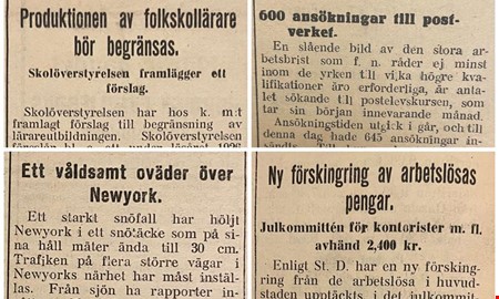 100 �r sedan: Avskurna telefonlinjer och sj�olyckor