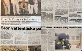 20 �r sedan: Stor vattenl�cka och ny v�rdcentral