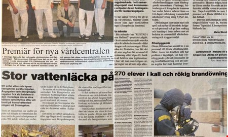 20 �r sedan: Stor vattenl�cka och ny v�rdcentral