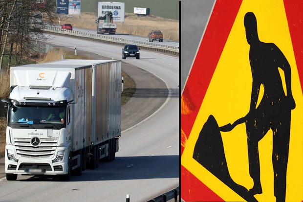 V�garbete p� E6 � k�rf�lt avst�ngt under dagen