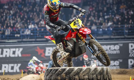 Eddie Karlsson p� pallplats och br�t ny mark 