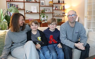 Effekten n�r familjen sparar vatten: 