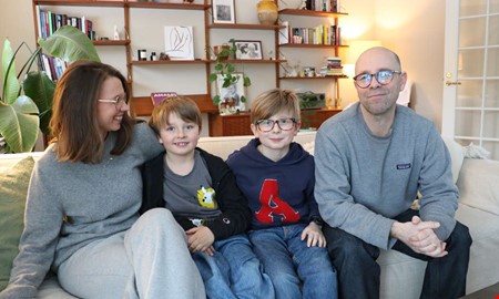 Effekten n�r familjen sparar vatten: 