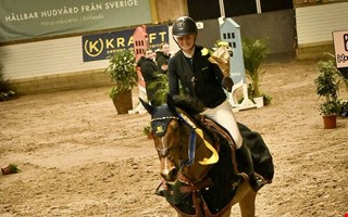 Hyllade h�sten efter segern i comebacken: 