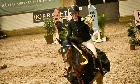 Hyllade h�sten efter segern i comebacken: 