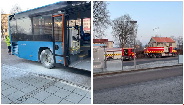 Varmg�ng i buss � r�ddningstj�nst p� plats