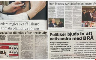 20 �r sedan: Nattvandrande politiker och ol�mpliga f�rare 