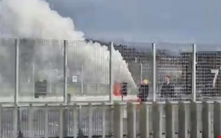 M�n t�mde brandsl�ckare p� p-hus � f�ngades p� film