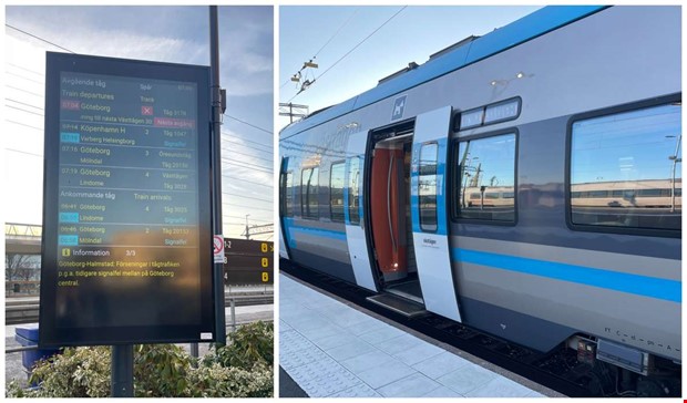 F�rseningar i t�gtrafiken efter signalfel