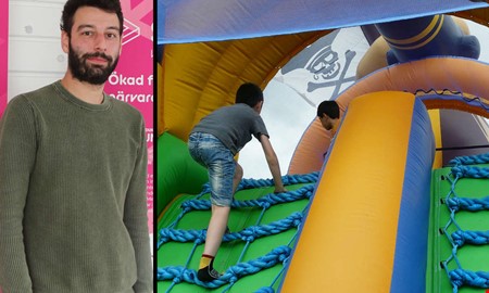 Barn skadat vid kl�tterv�gg � f�retag f�r betala 200 000