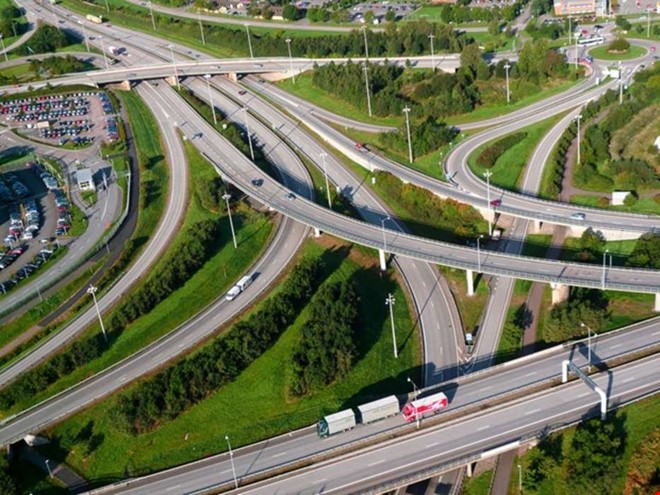 Trafikanter f�r h�gsta betyg vid stort v�garbete