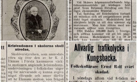 100 �r sedan: Brott och framtidens Sverige