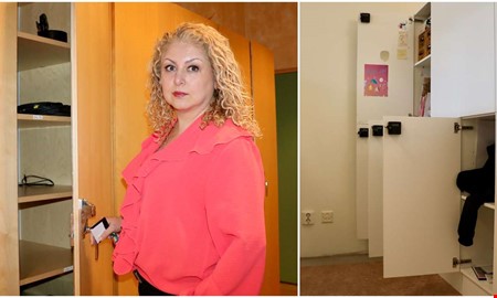 Uppbrutna sk�p och stulen l�sk efter inbrottet