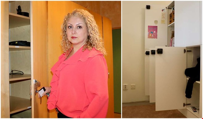 Uppbrutna sk�p och stulen l�sk efter inbrottet