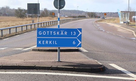Skyltmiss i rondell � Lerkil blev Kerkil