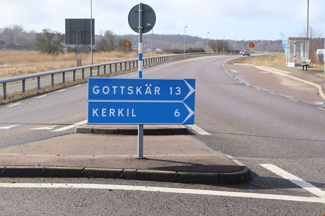 Skyltmiss i rondell � Lerkil blev Kerkil