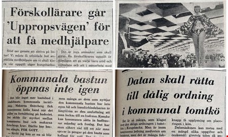 50 �r sedan: F�rskoll�rare i uppror och modeshow