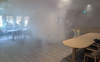 Larm om brand p� �ldreboende � men den h�r g�ngen var det bara �vning