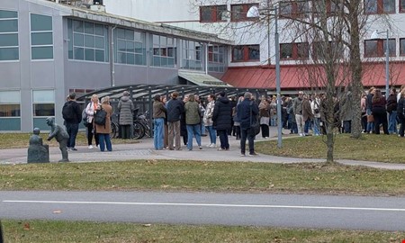 Stadshuset fick utrymmas efter larm