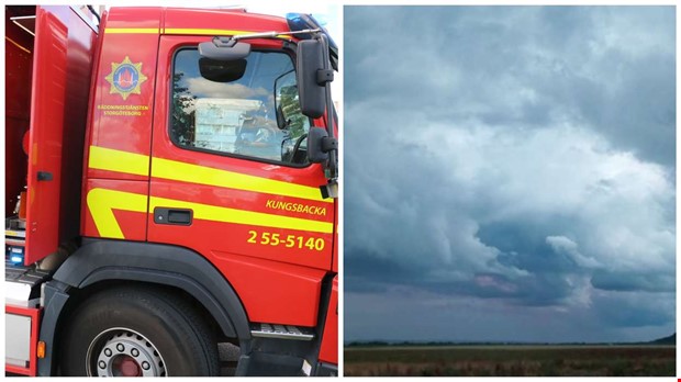 Räddningstjänsten hade ett intensivt dygn under stormen Räddningstjänsten hade ett intensivt dygn under stormen