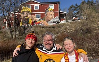 Kungsbackabons ov�ntade drag � tog med sig tifot hem fr�n Lule�