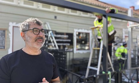 Nytt vid Norra torg utomhus � pergolor ska v�derskydda