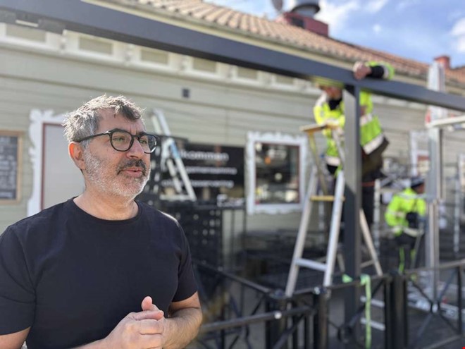 Nytt vid Norra torg utomhus � pergolor ska v�derskydda