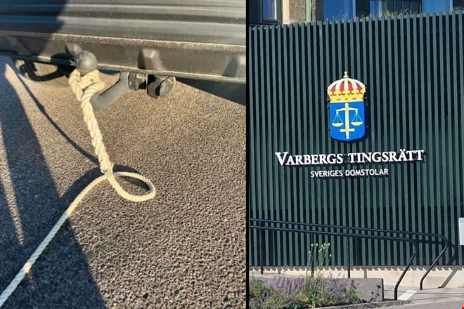 Bilf�rare �talas � cyklist k�rde in i bogserlina