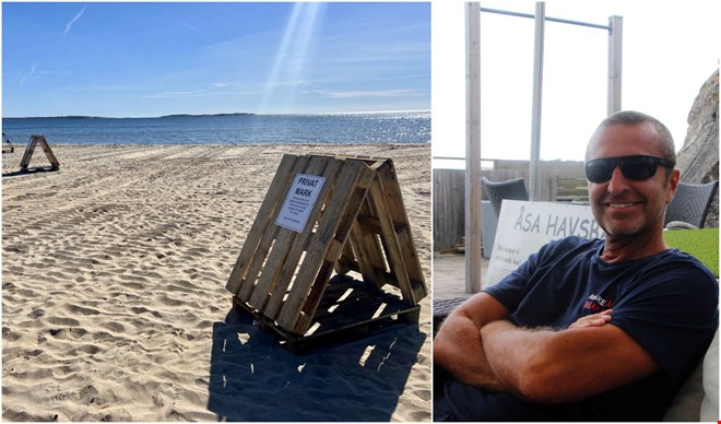 Tomtkonflikten vid Vita Sand � nu eskalerar mark�garen